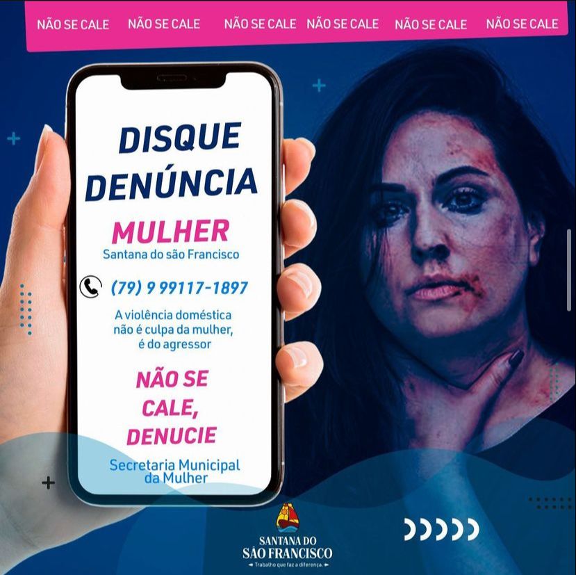 Chegou em Santana do São Francisco o Disque Denuncia Mulher!!