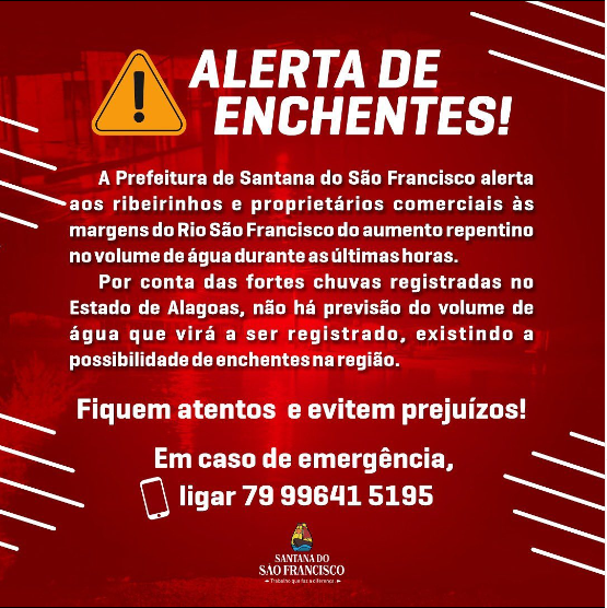 ALERTA DE ENCHENTES!