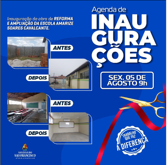 Olha a agenda de inaugurações pintando na sua telinha!