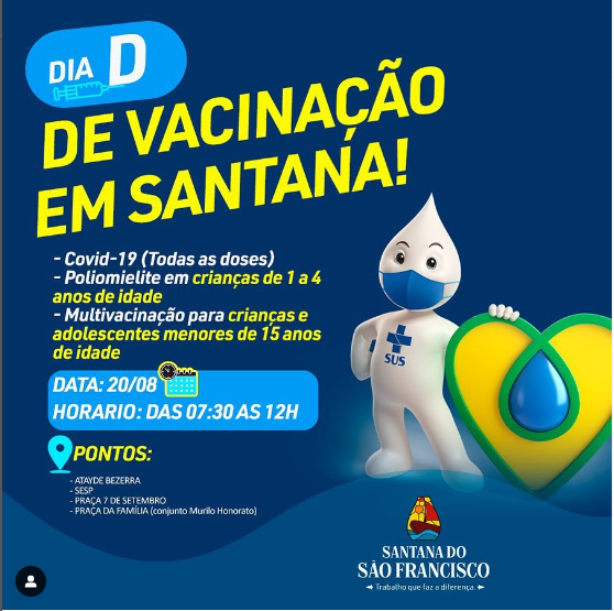 Dia de Vacinação em Santana!