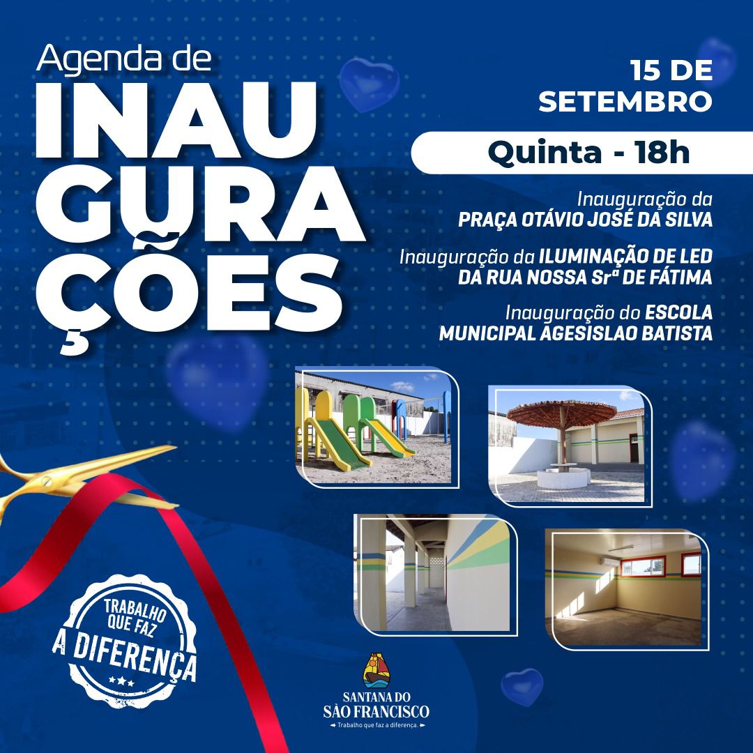 Agenda de Inaugurações!