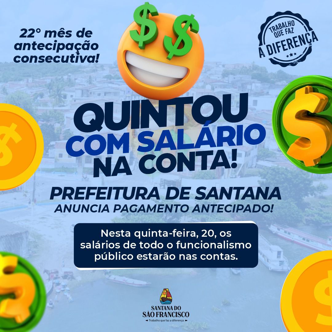 22ª Antecipação de salário consecutiva.