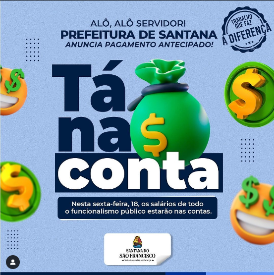 SALÁRIO NA CONTA!