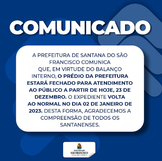 Atenção ao nosso comunicado, santanenses!