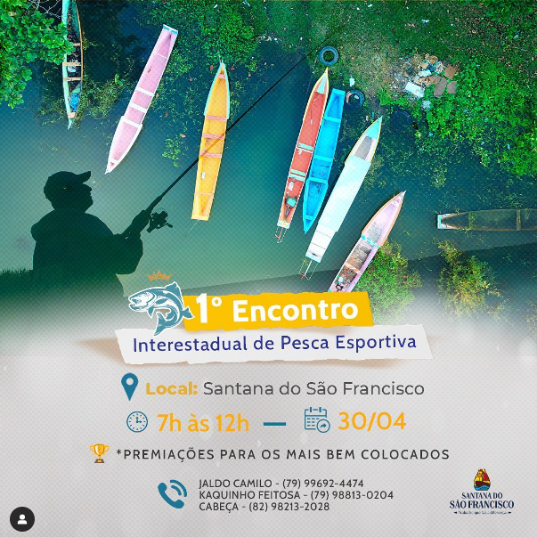 Vem ai o 1º Encontro Interestadual de Pesca Esportiva!