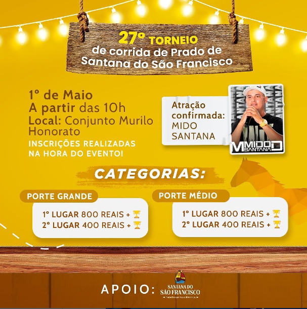2º Torneio de Corrida de Prado de Santana do São Francisco!