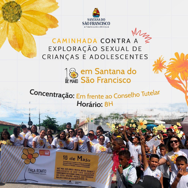 Caminhada para a conscientização sobre a exploração sexual.