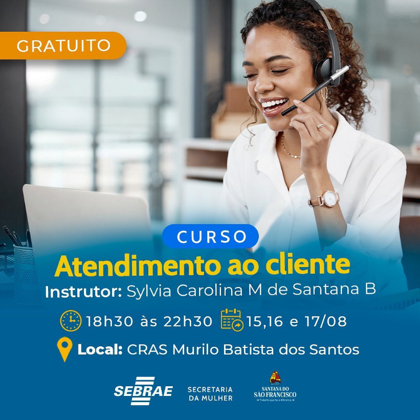 Vem aí mais um curso exclusivo para os santanenses!