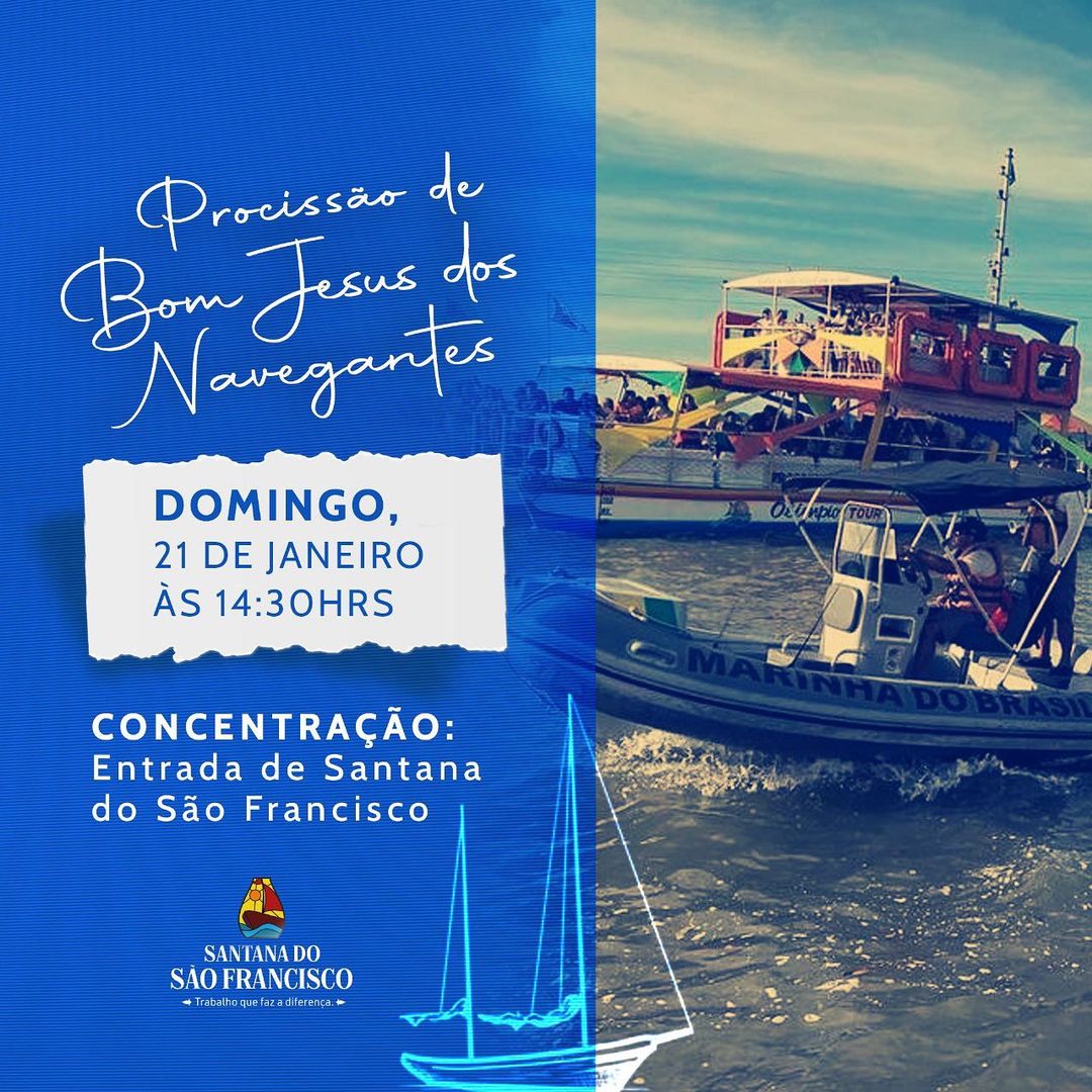 Você é o nosso convidado para prestigiar mais uma procissão de Bom Jesus dos Navegantes!?