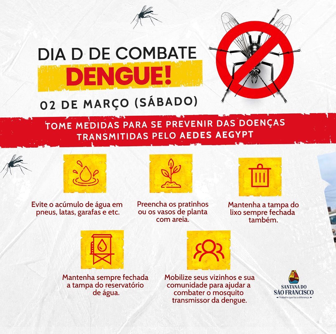 ?? Dia D de Combate à Dengue em Santana do São Francisco