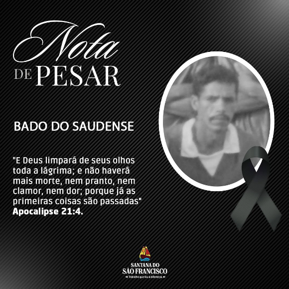 Lamentamos com muito pesar o falecimento do santanense