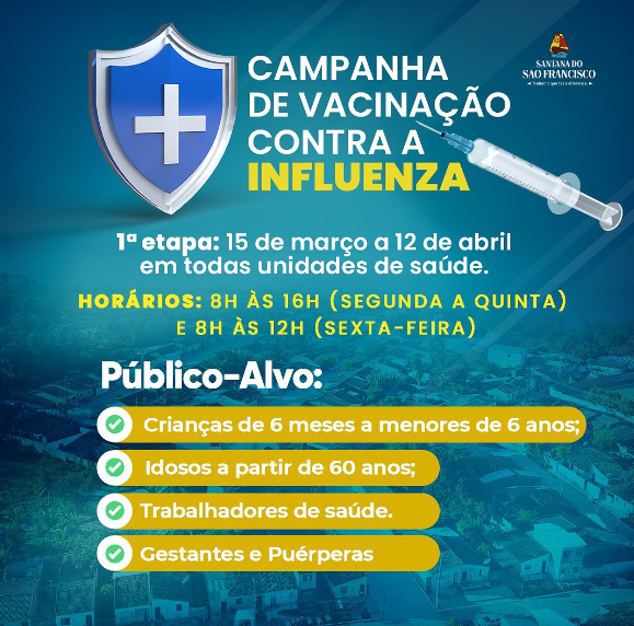 Chegou a hora de se vacinar contra a gripe (Influenza)