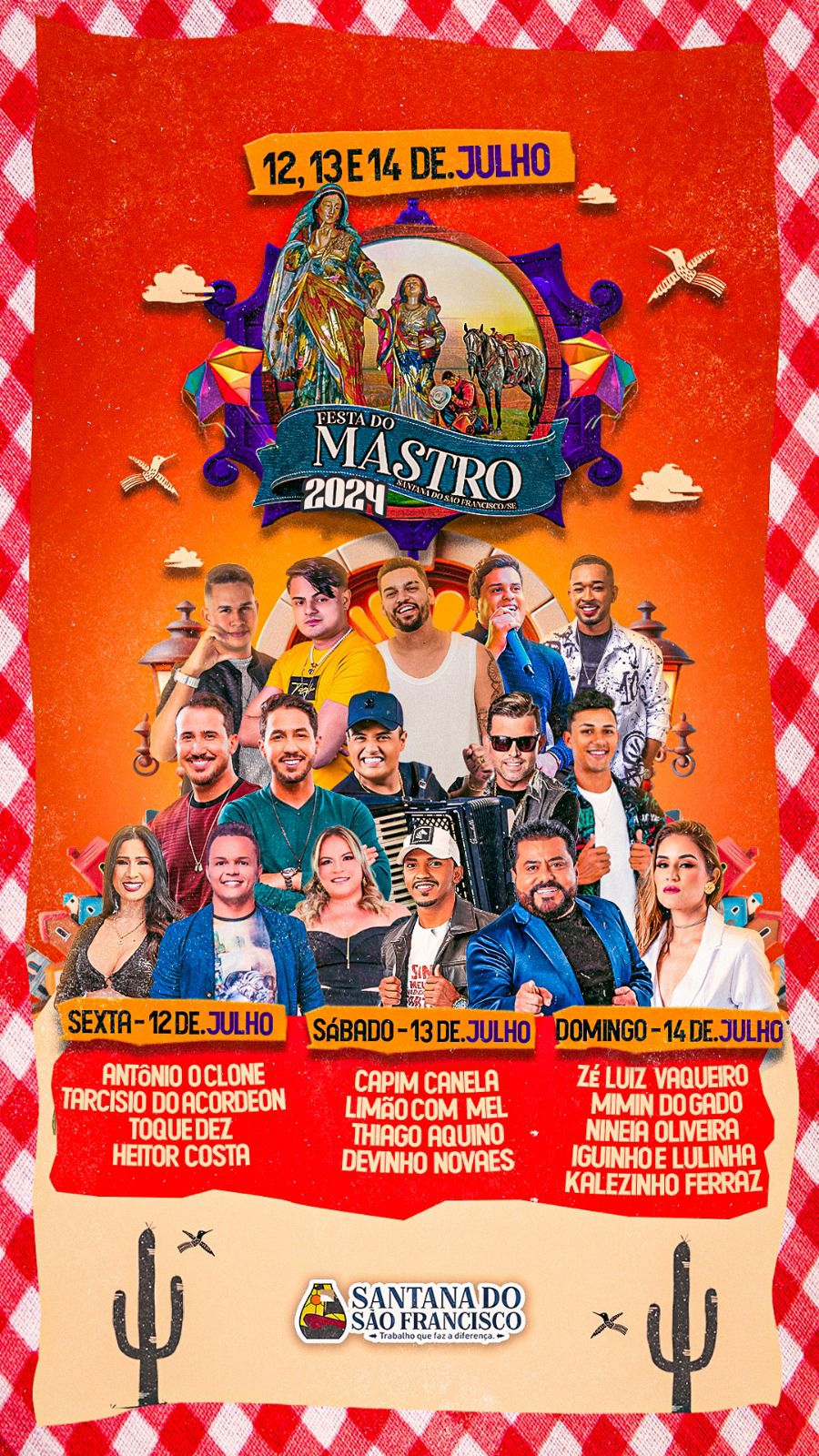 PROGRAMAÇÃO DA FESTA DO MASTRO