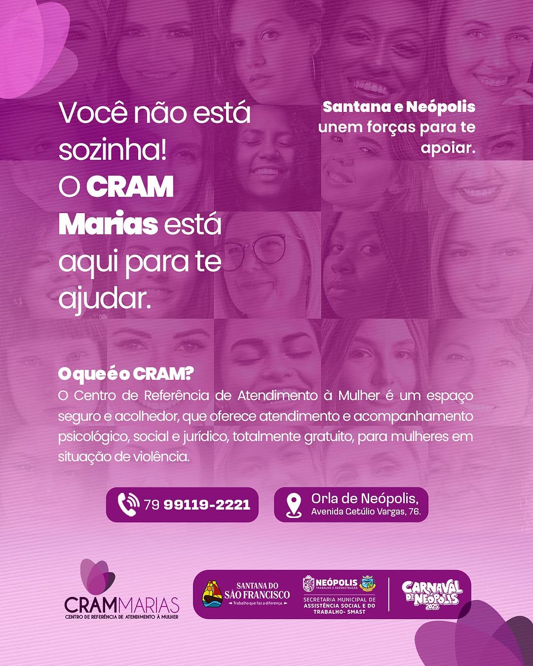 Você não está sozinha!