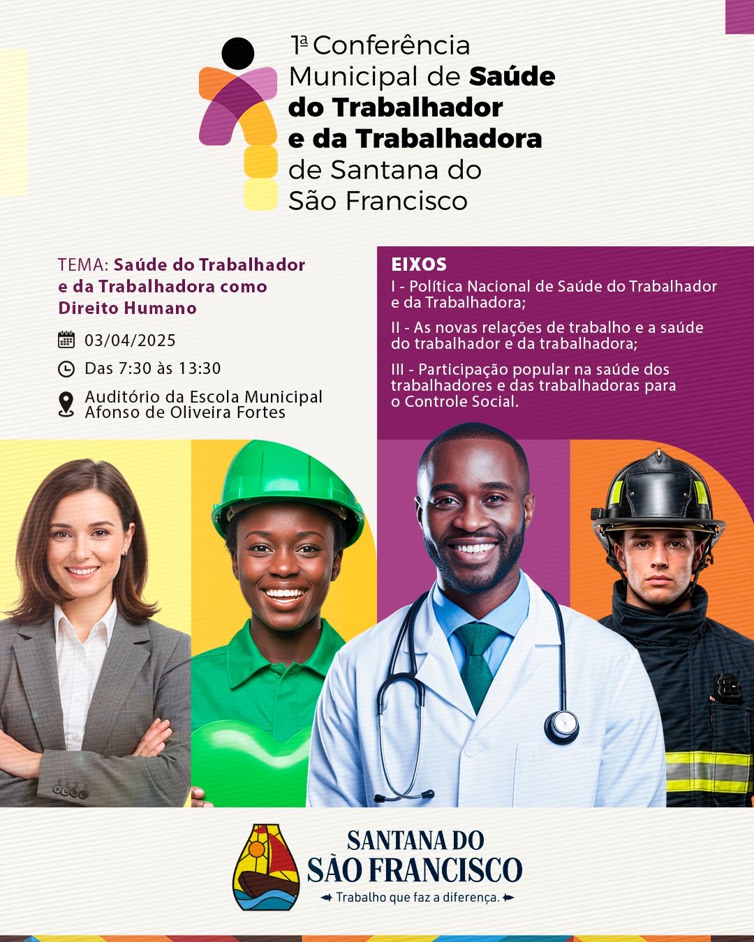 1ª Conferência Municipal de Saúde do Trabalhador e da Trabalhadora de Santana do São Francisco