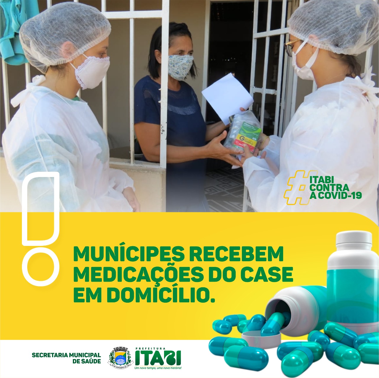 Munícipes recebem medicações do CASE em domicílio.