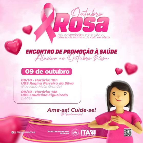 *ENCONTRO DE PROMOÇÃO À SAÚDE ALUSIVO AO OUTUBRO ROSA*