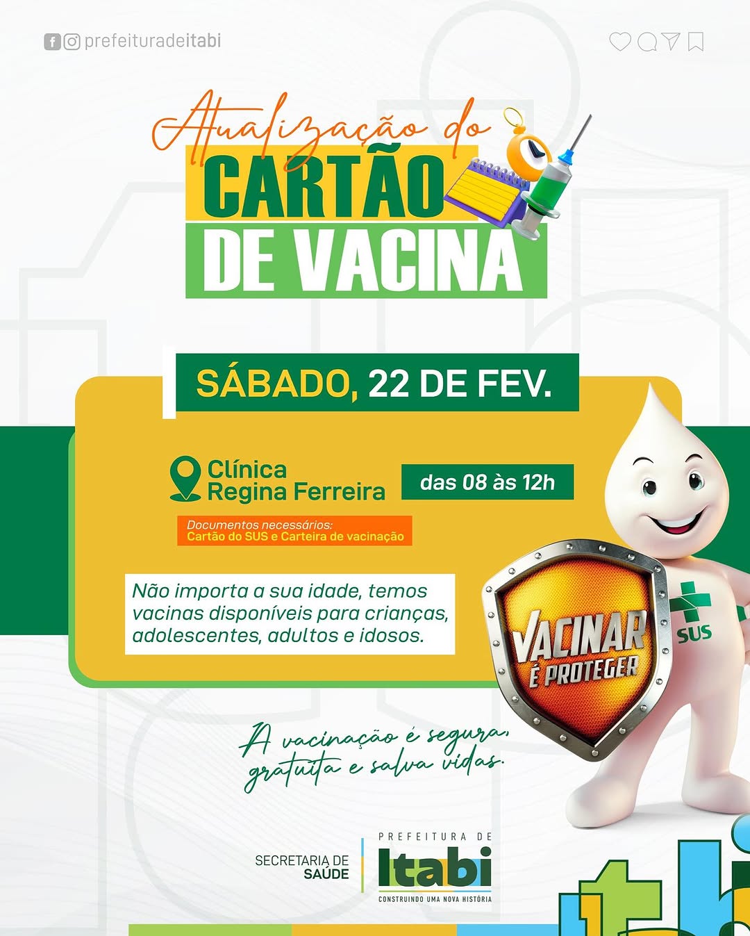 Atualização Do Cartão De Vacina