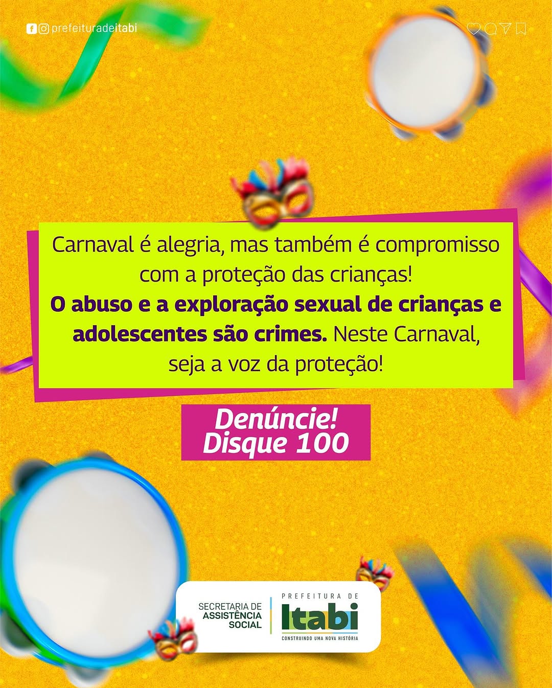 Protega nossas crianças no Carnaval!