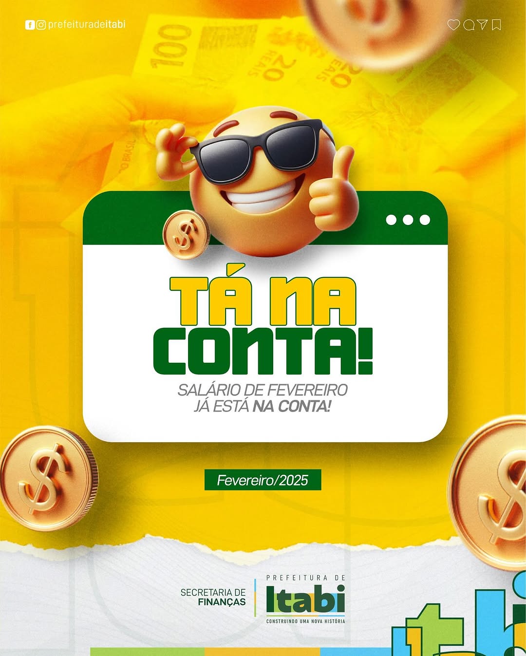 Salário de Fevereiro já está na conta!
