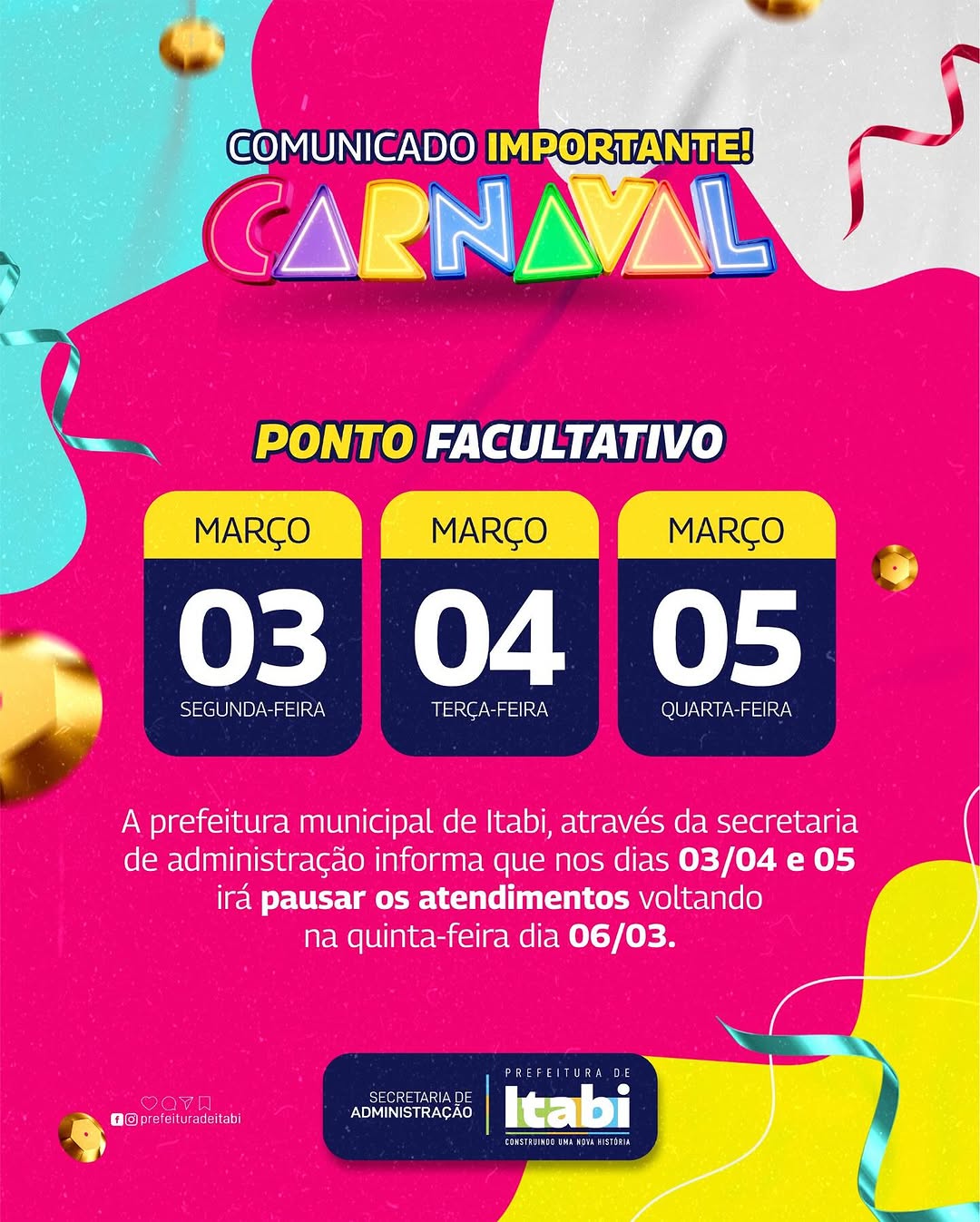 COMUNICADO IMPORTANTE!