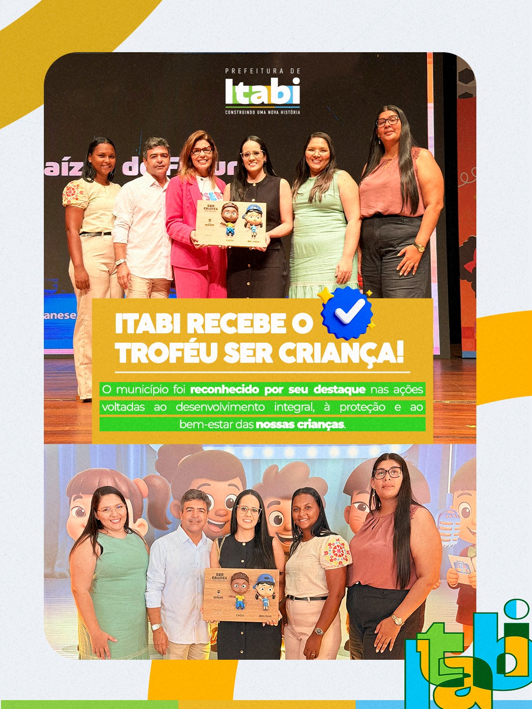 Itabi é homenageada com o Troféu Ser Criança por ações voltadas a infância