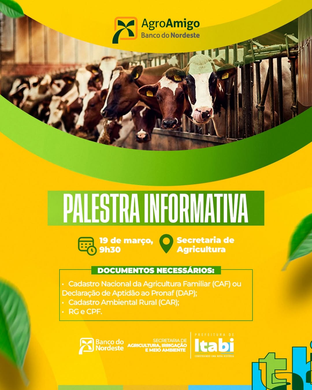 PALESTRA INFORMATIVA SOBRE O AGROAMIGO