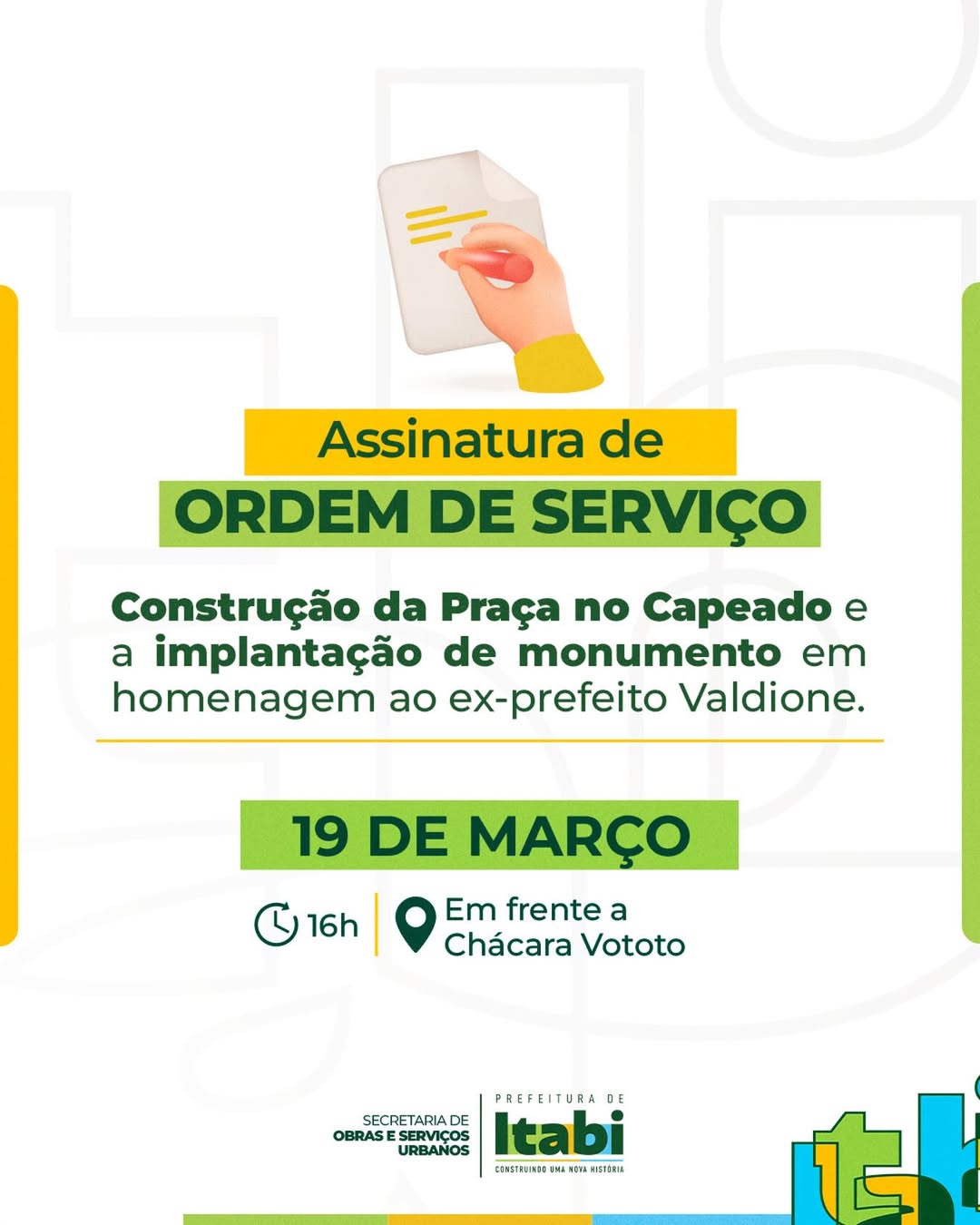 ASSINATURA DE ORDEM DE SERVIÇO