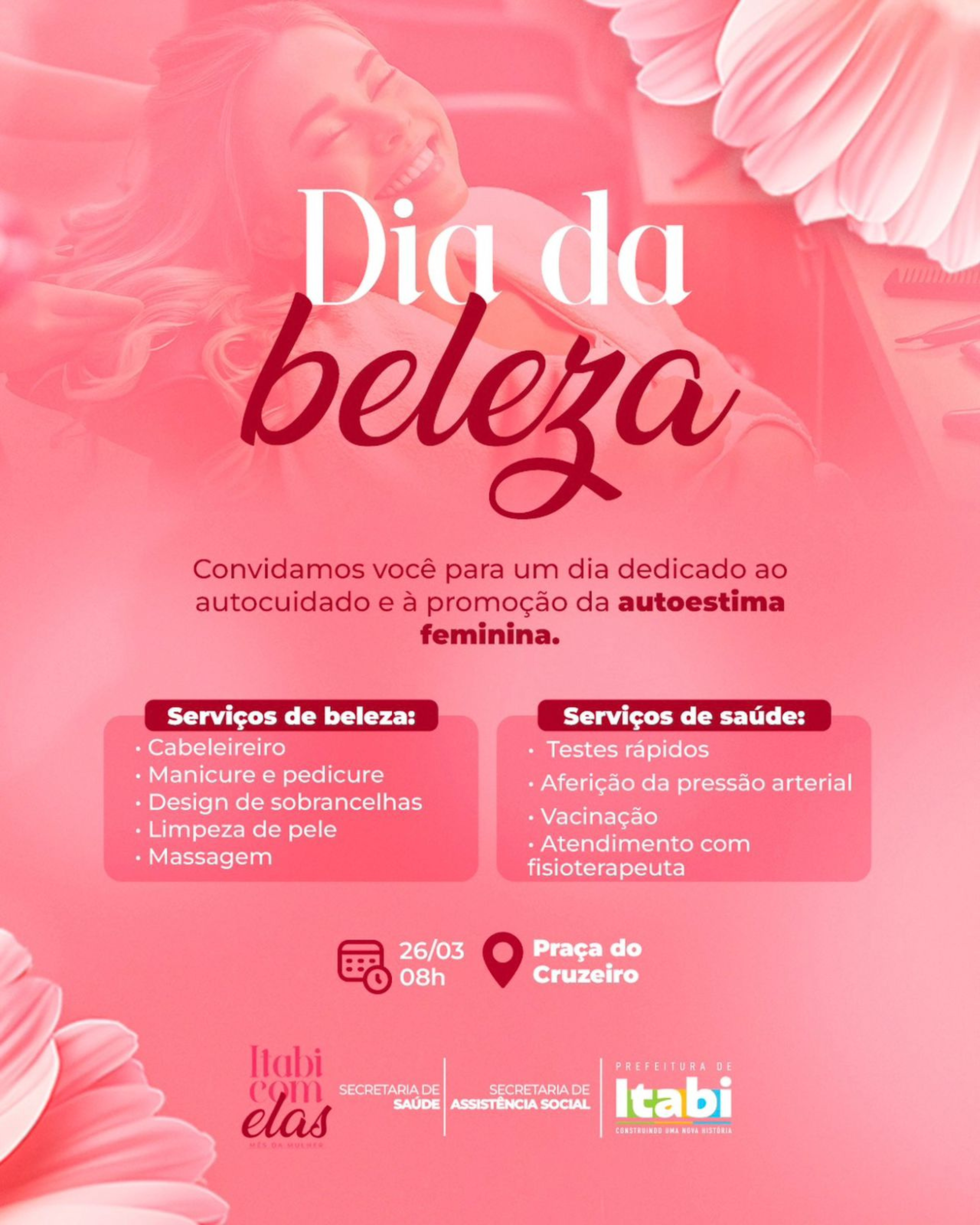 UM DIA PENSADO ESPECIALMENTE PARA CUIDAR DE VOCÊ, MULHER!