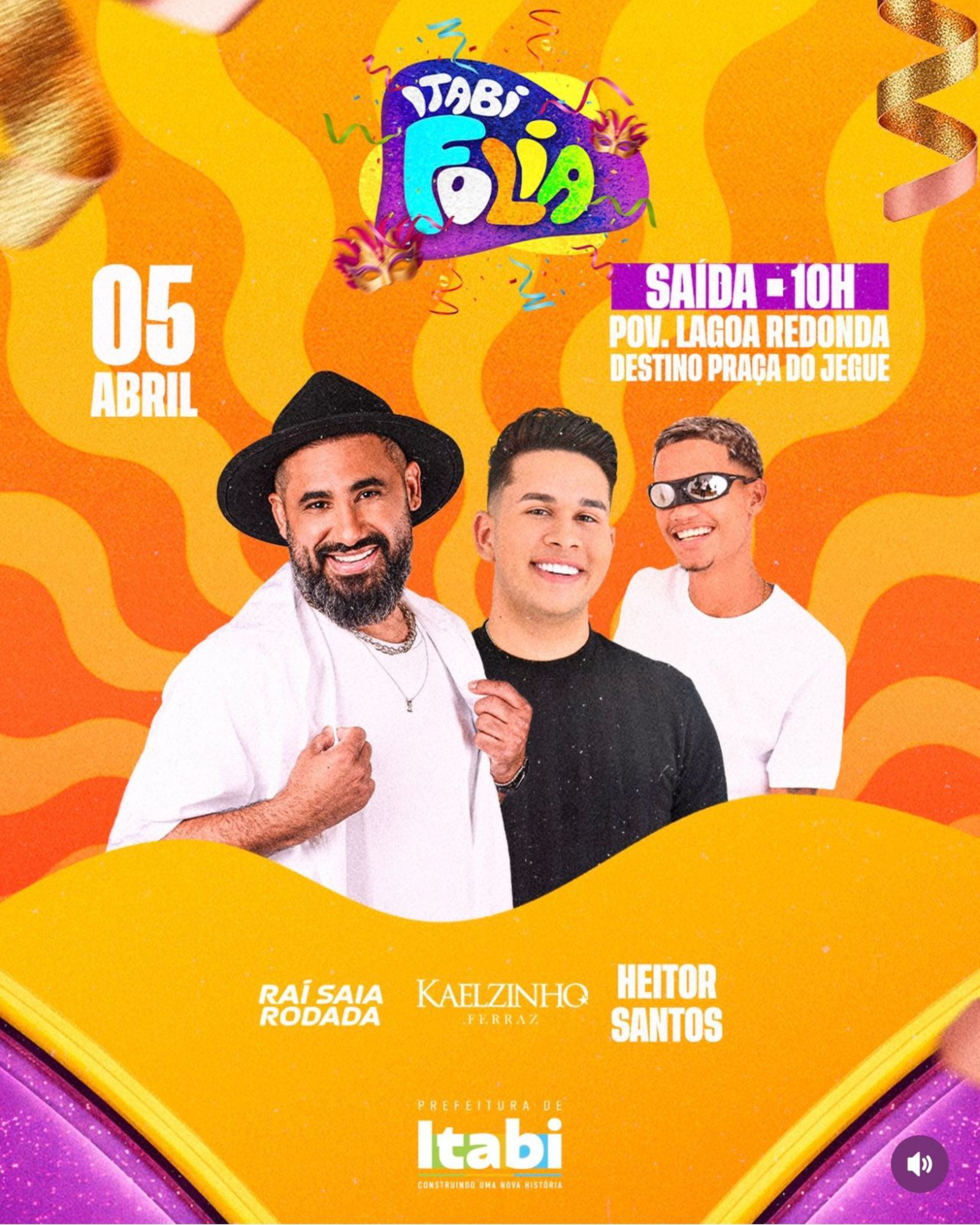 JÁ É NESSE DOMINGO!