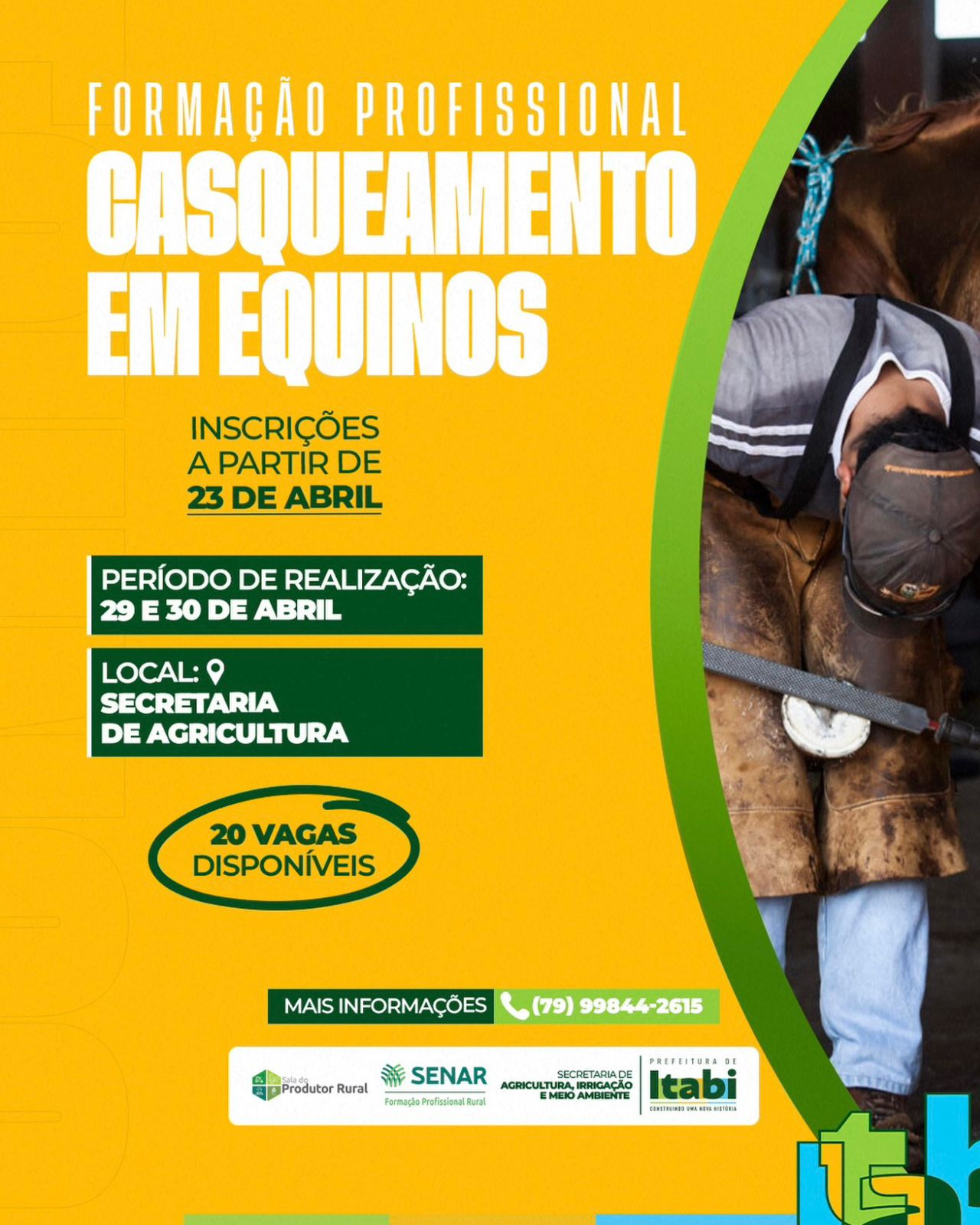 FORMAÇÃO PROFISSIONAL CASQUEAMENTO EM EQUINOS