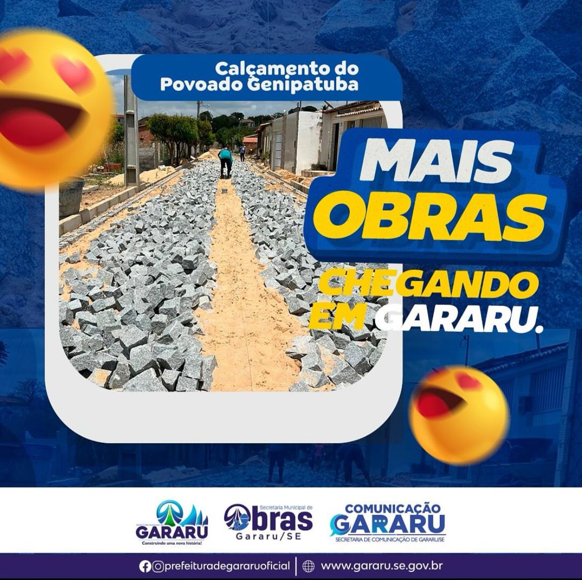 PREFEITURA INICIA CALÇAMENTO NO POVOADO GENIPATUBA