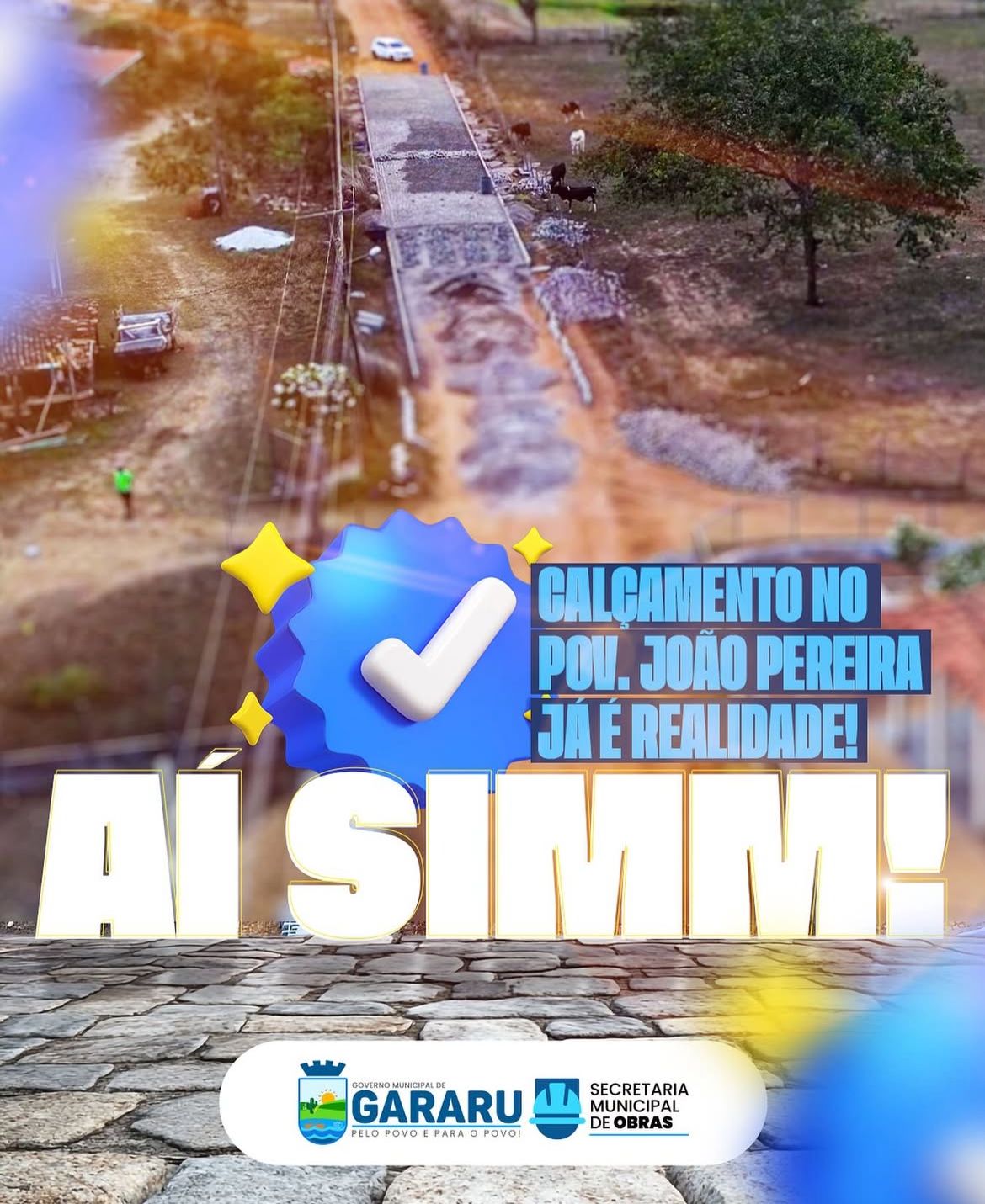 CALÇAMENTO NO POV. JOÃO PEREIRA