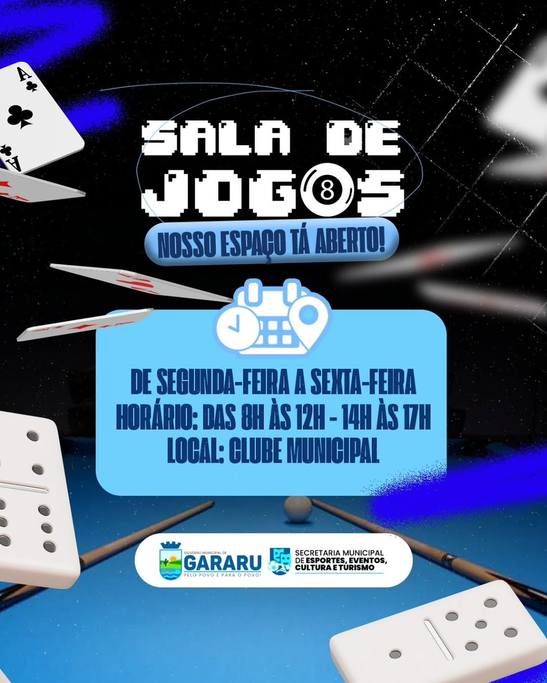 Abertura da Sala de Jogos