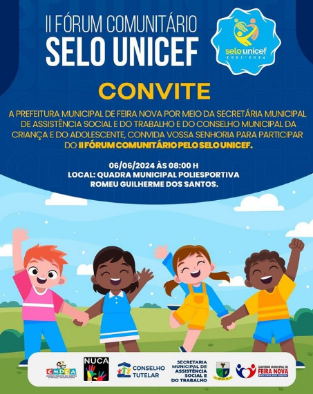 II FÓRUM COMUNITÁRIO SELO UNICEF !!!
