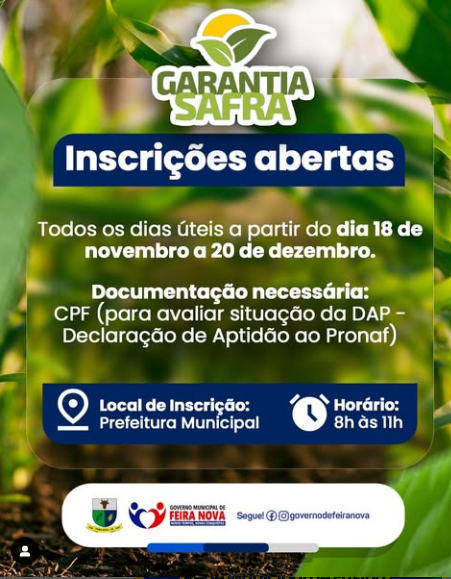 ATENÇÃO AGRICULTORES !!!