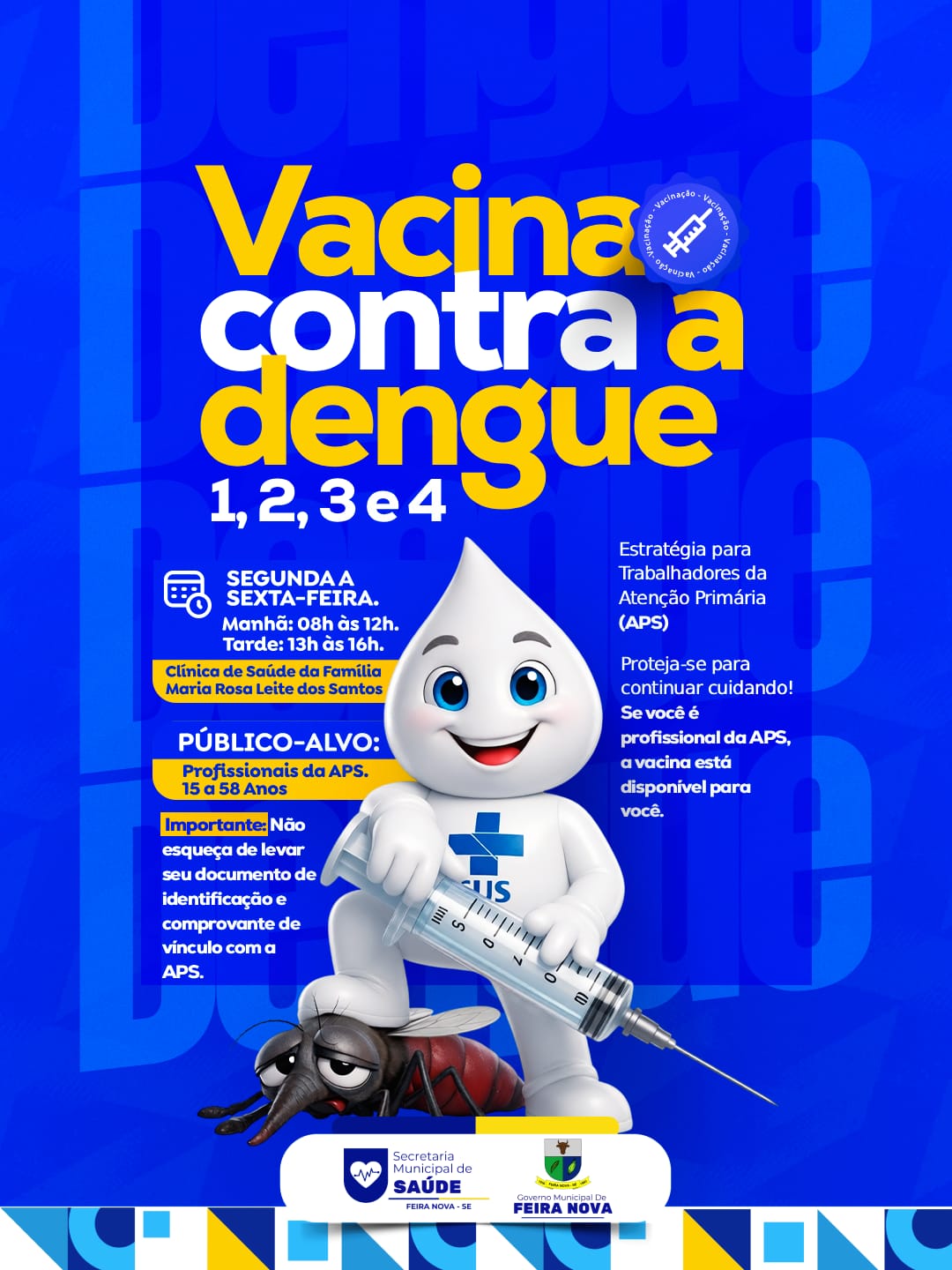 VACINA CONTRA DENGUE PARA OS PROFISSIONAIS DA APS