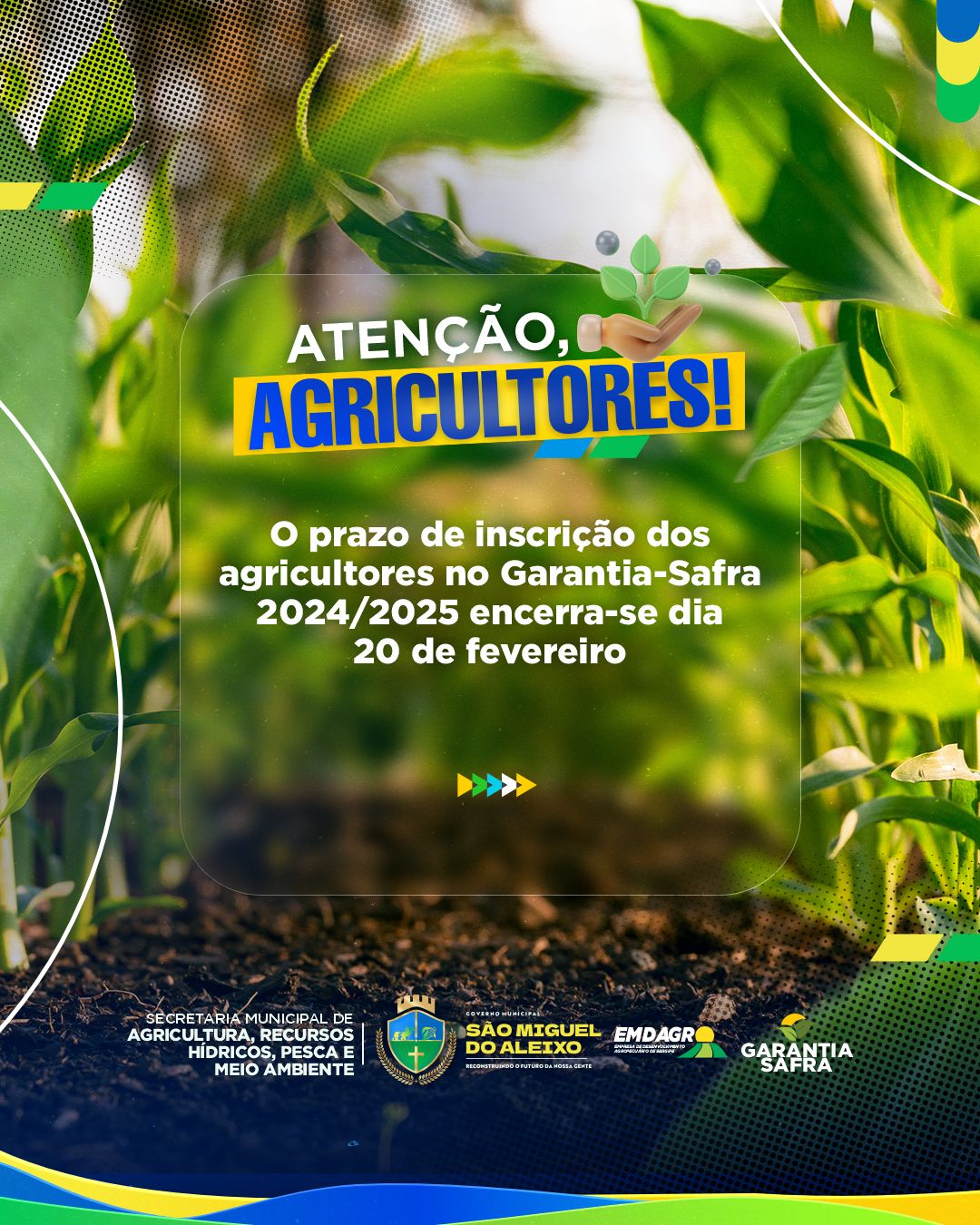 FIQUE POR DENTRO, AGRICULTOR!