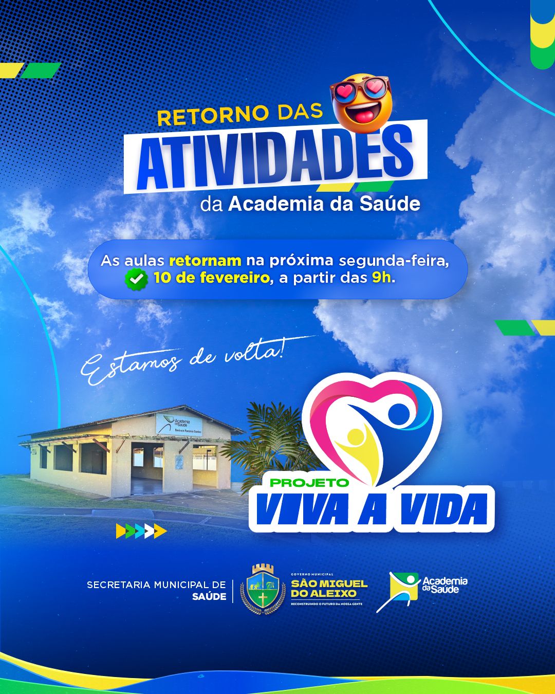 PROJETO VIVA A VIDA ESTÁ DE VOLTA.