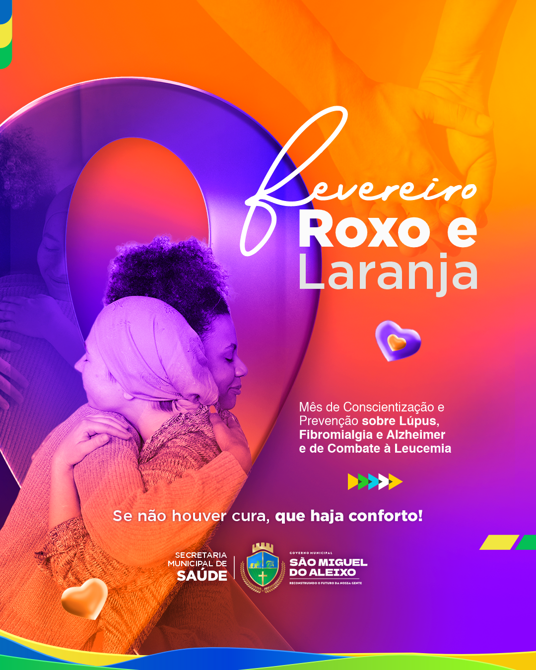 FEVEREIRO ROXO E LARANJA: MÊS DE CONSCIENTIZAÇÃO E PREVENÇÃO!