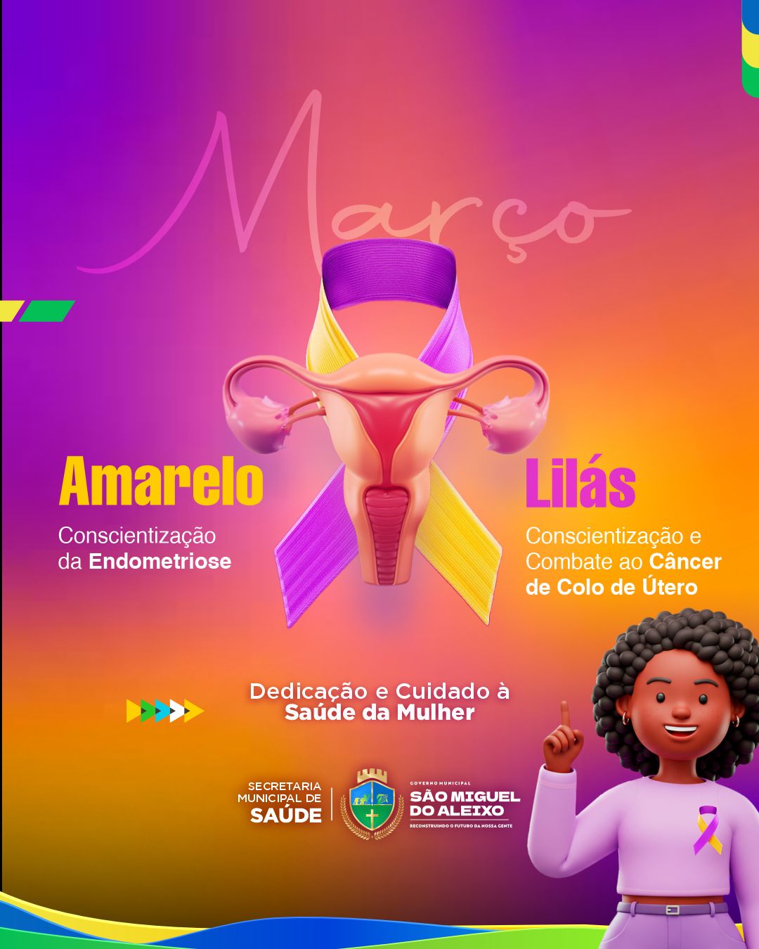 MARÇO AMARELO E LILAS