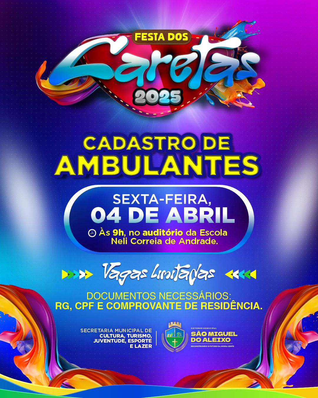 AVISO AOS VENDEDORES AMBULANTES
