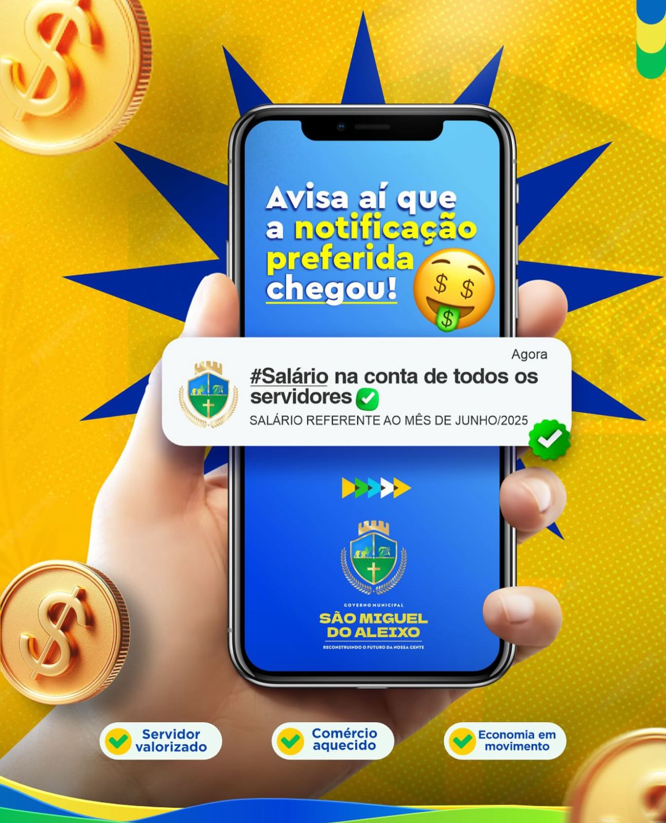 SALARIO NA CONTA