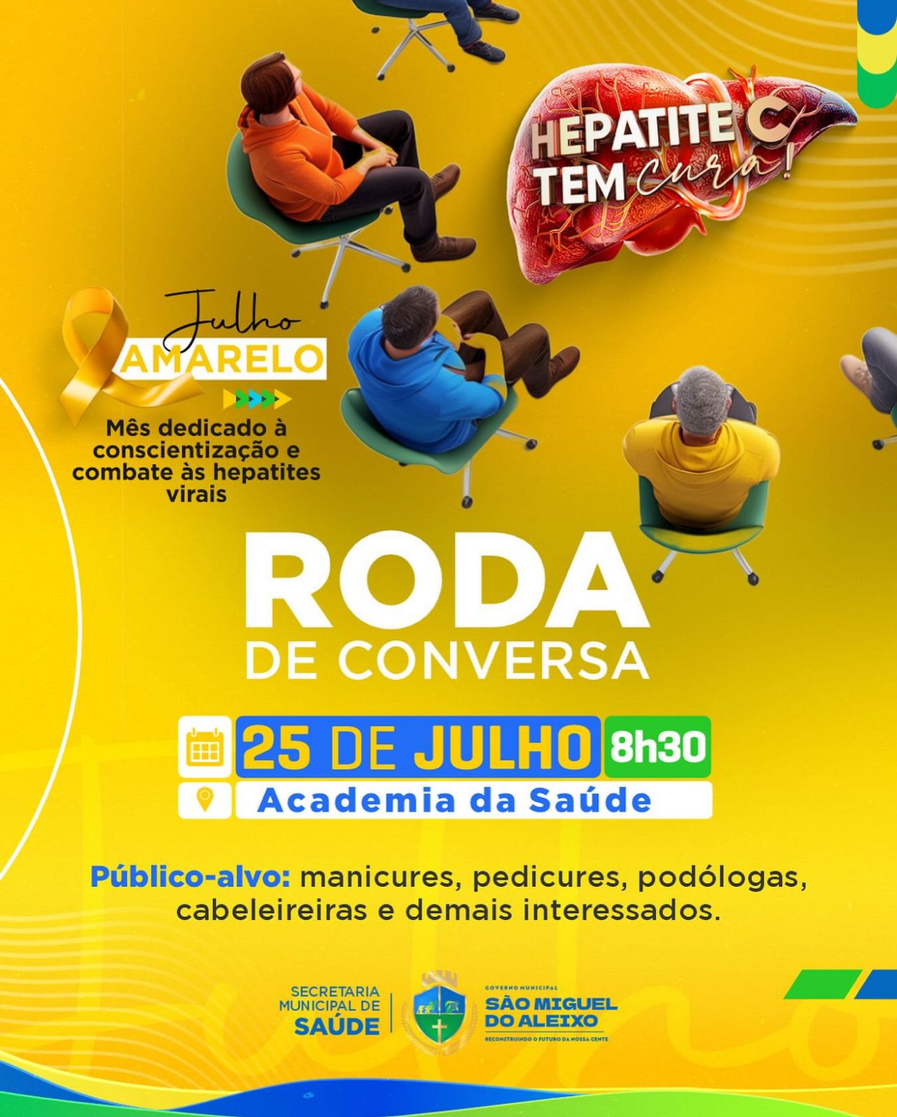 RODA DE CONVERSA - JULHO AMARELO