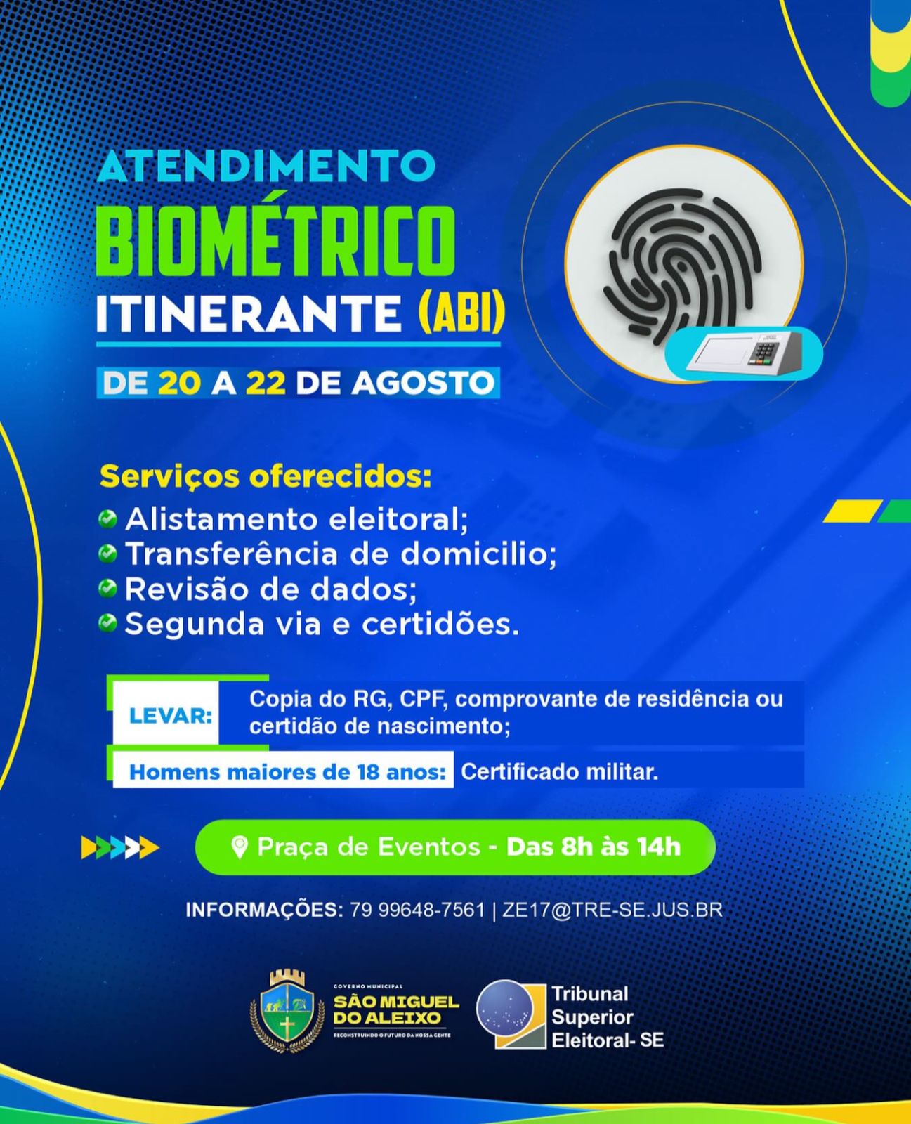 ATENDIMENTO BIOMETRICO INTINERANTE (ABI)