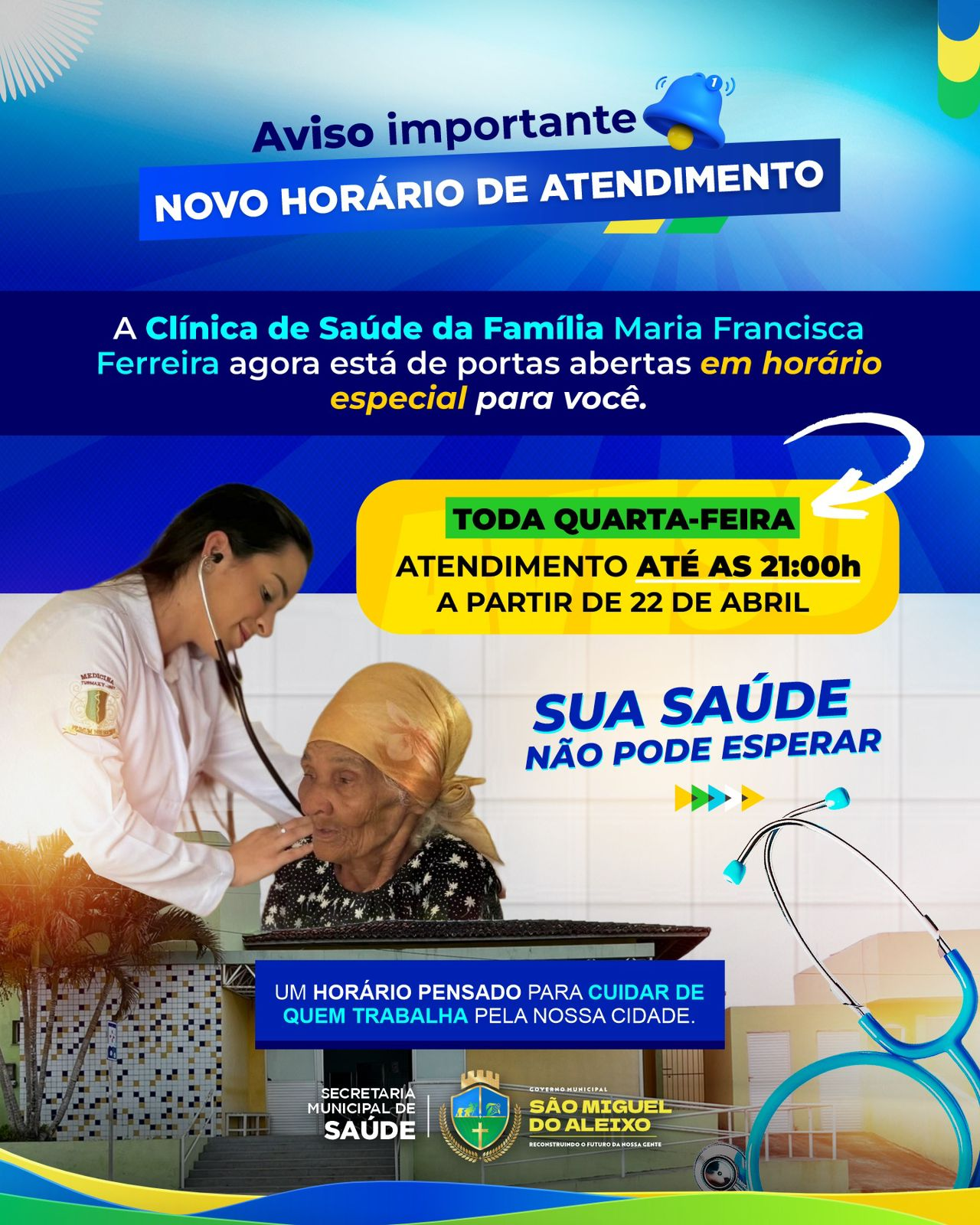 MAIS SAUDE PARA NOSSO POVO.