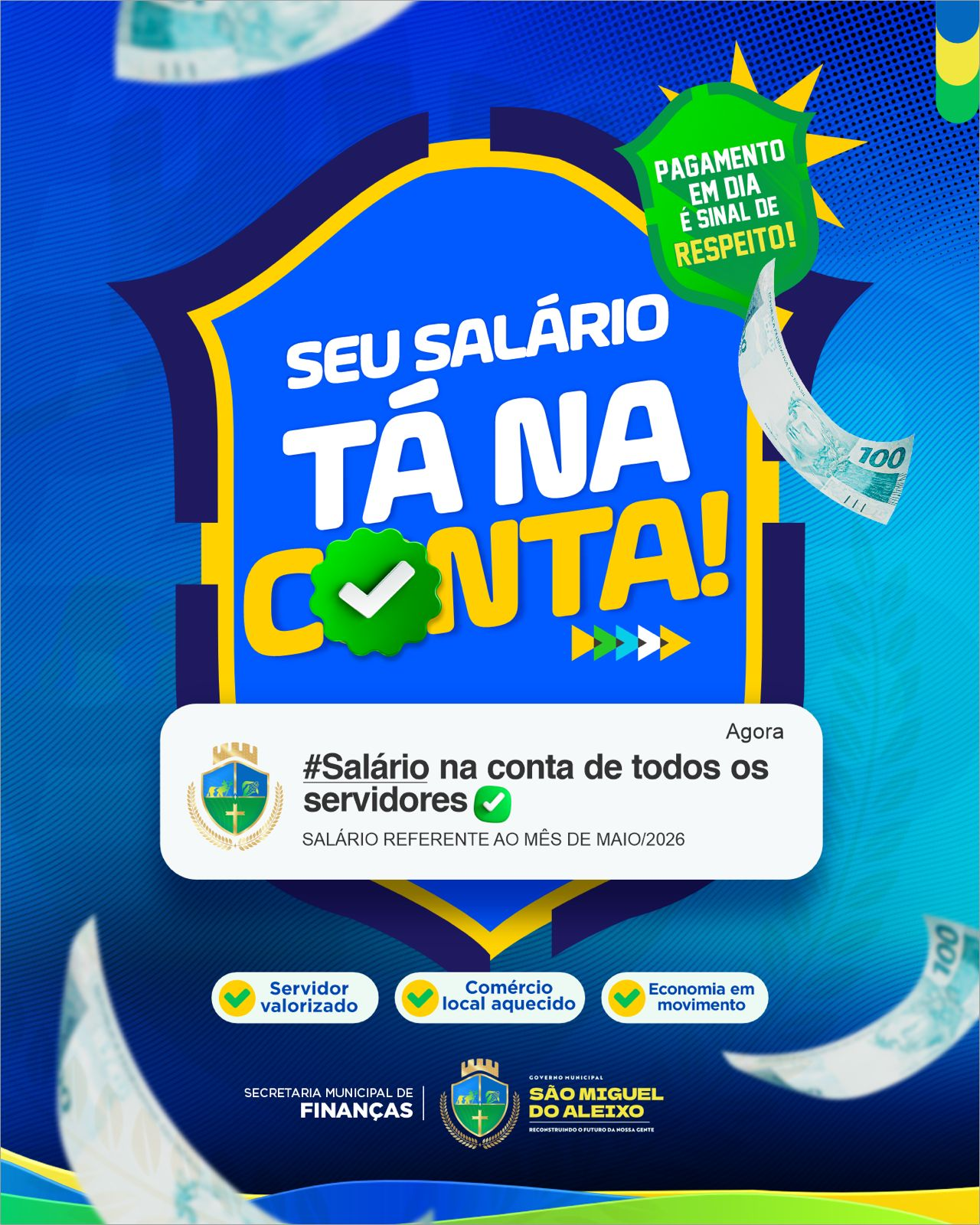 SALÁRIO NA CONTA
