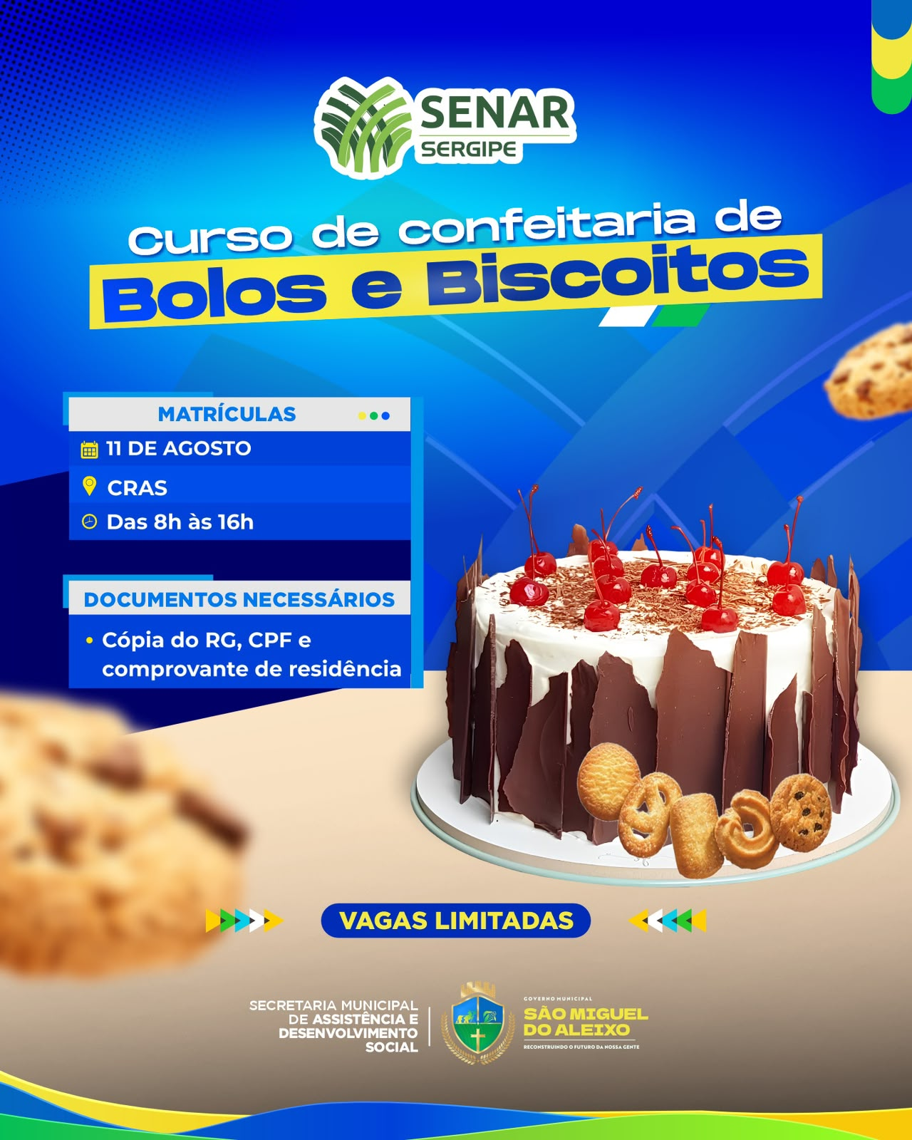 CURSO DE CONFEITARIA - BOLOS E BISCOITOS