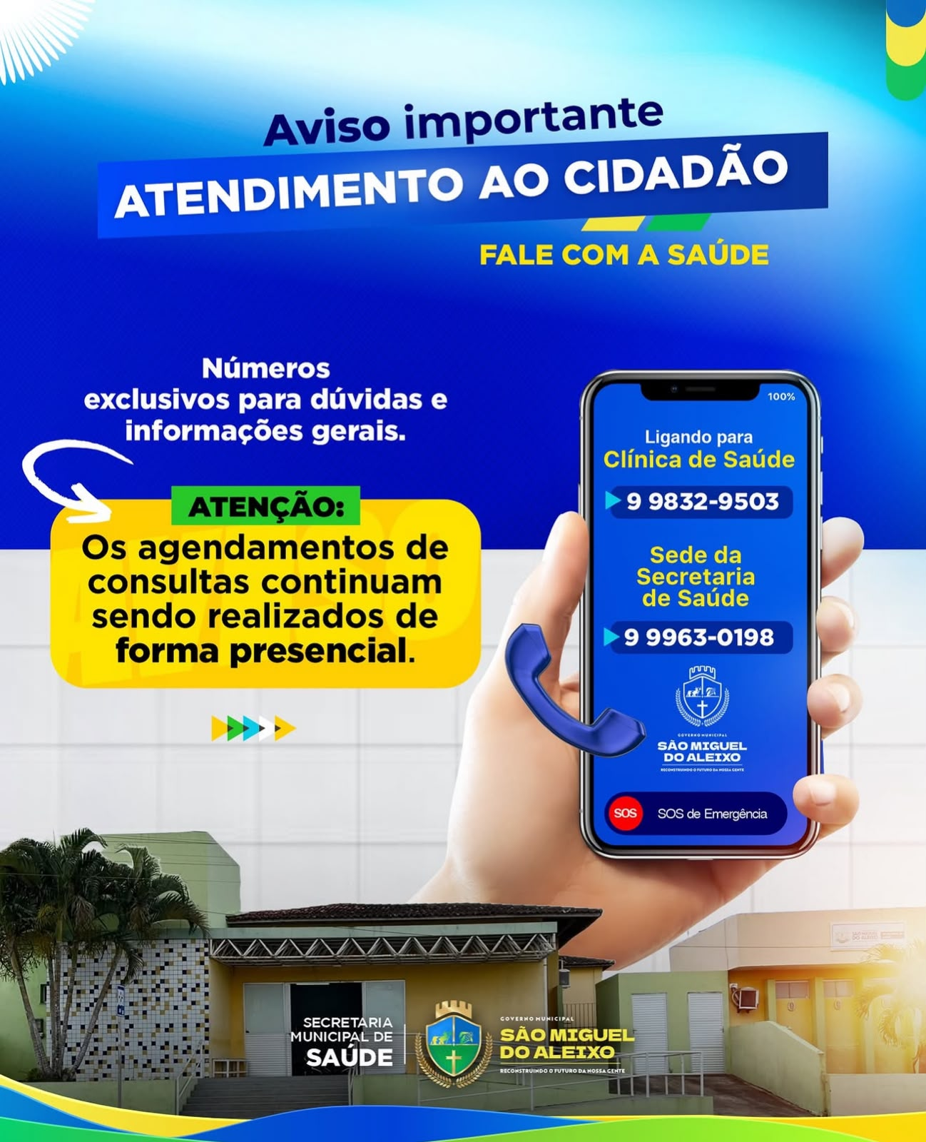 NUMERO PARA INFORMACÕES - CLINICA E SEC DE SAUDE