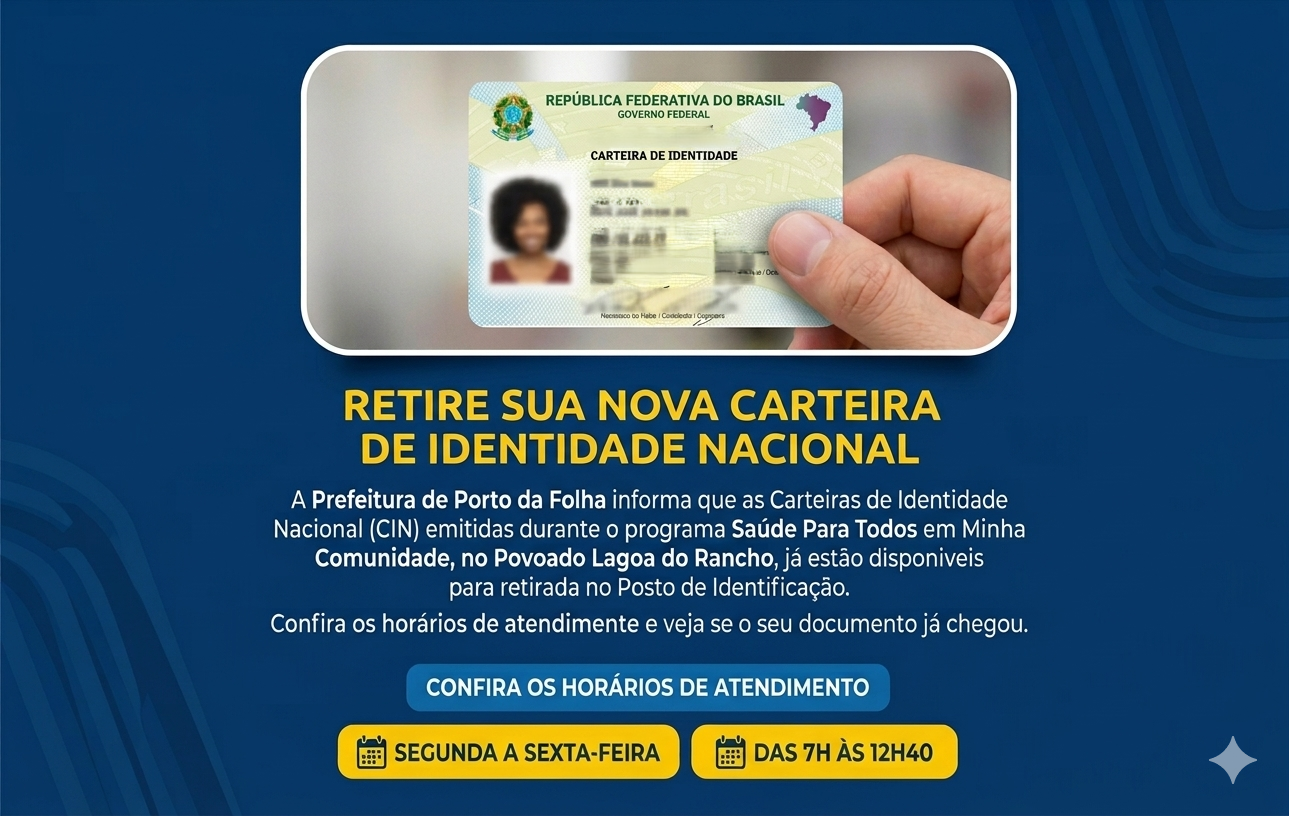 Retire sua nova Carteira de Identidade Nacional!